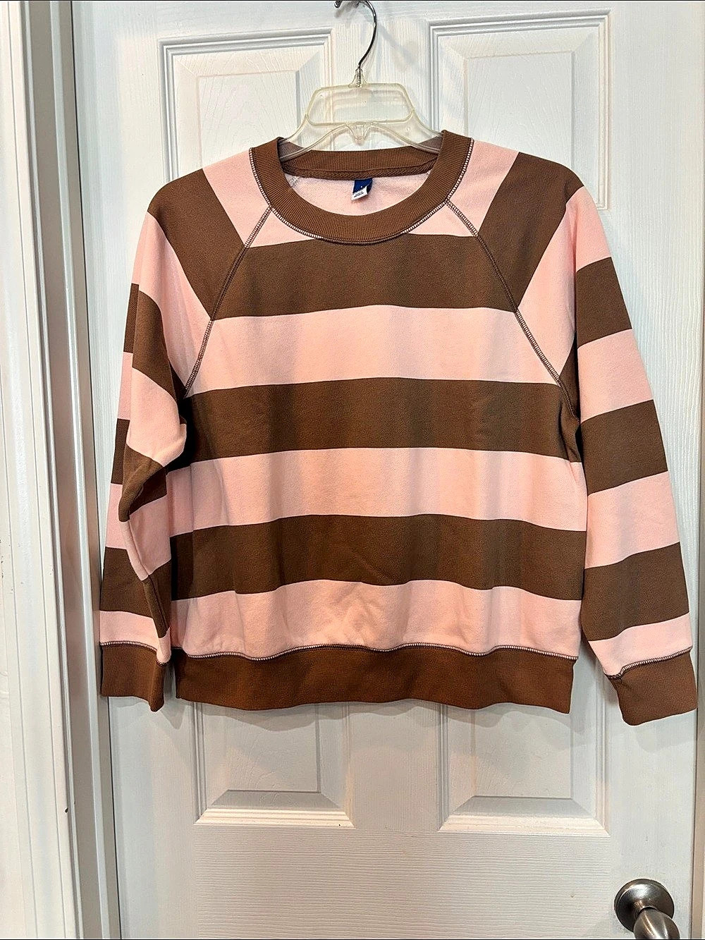 Old Navy Vintage Crew-Neck Sweatshirt Brown & Peach Size Large